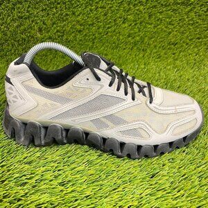 Reebok ZigTech Sonic Boys Size 6.5Y White Black Walking Running Shoes Sneakers